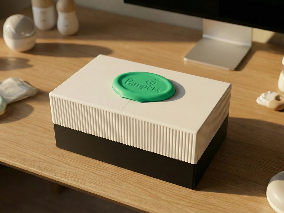 Boîte de distributeur de lingettes pour bébé Pampers moderne - Élégant - Bébé Print