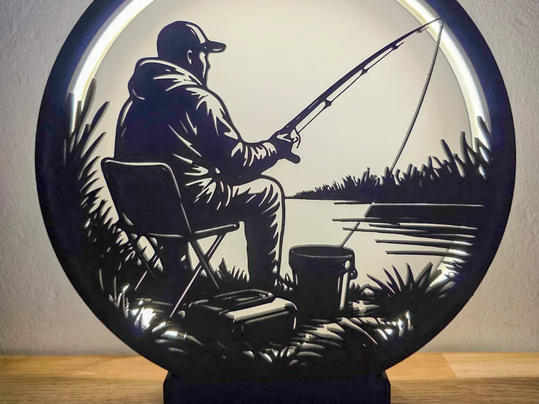 Lampe annulaire Pêcheur / Pêche - Outdoor Print