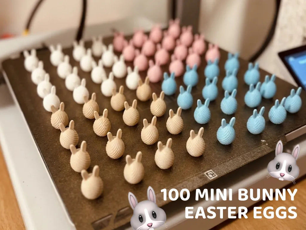 100 œufs de Pâques lapins avec oreilles - Fêtes Print