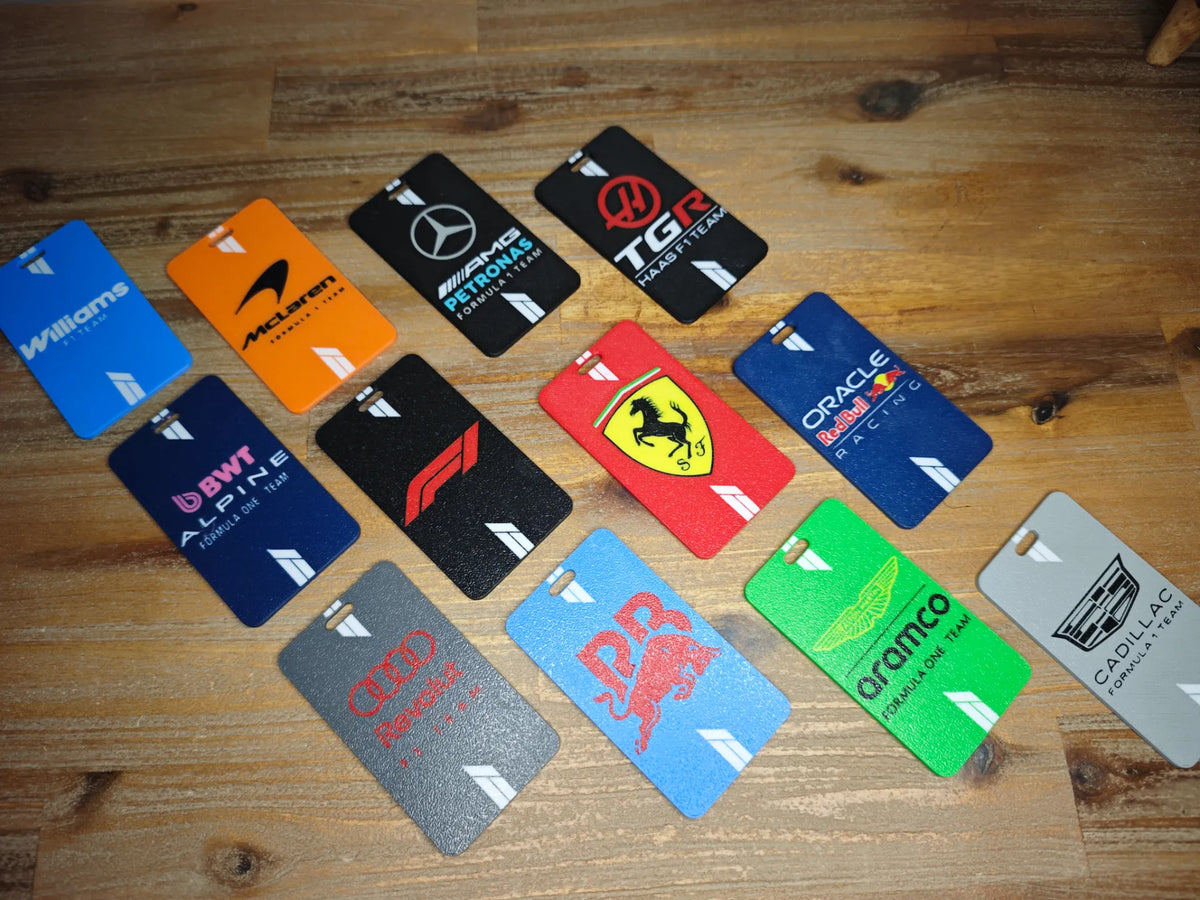 Étiquettes de bagages F1 personnalisables - Voyage Print