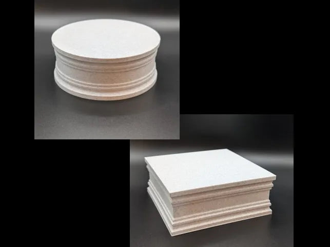 Bases de piédestal rondes et carrées polyvalentes - Art Print