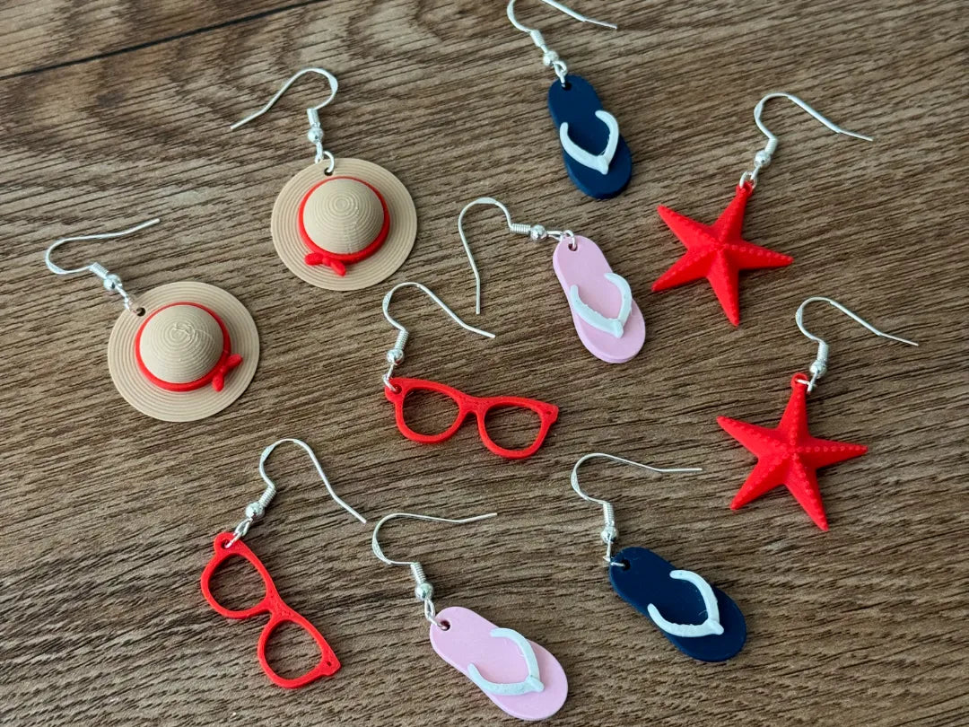 Boucles d'oreilles Plage de bord de mer - Bijoux Print