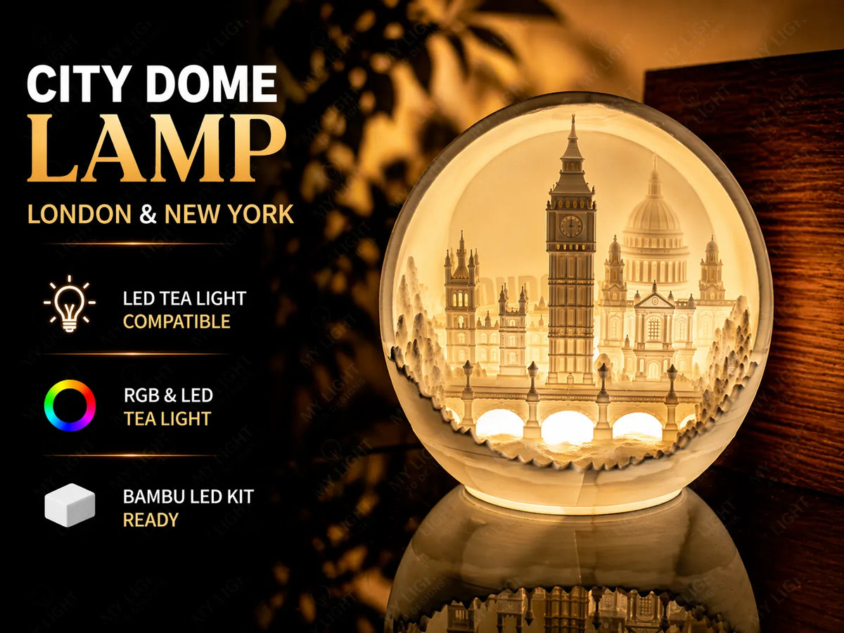 Lampe Dôme Ville de Londres - Art Print