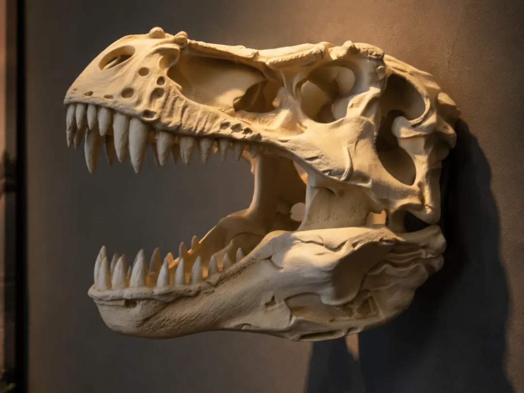 Tête de squelette de T-Rex - Maquette Print