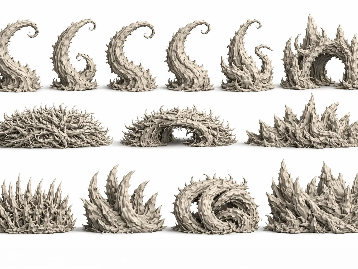 Barrières Épineuses - Pack de Terrain DnD - Jeux Print