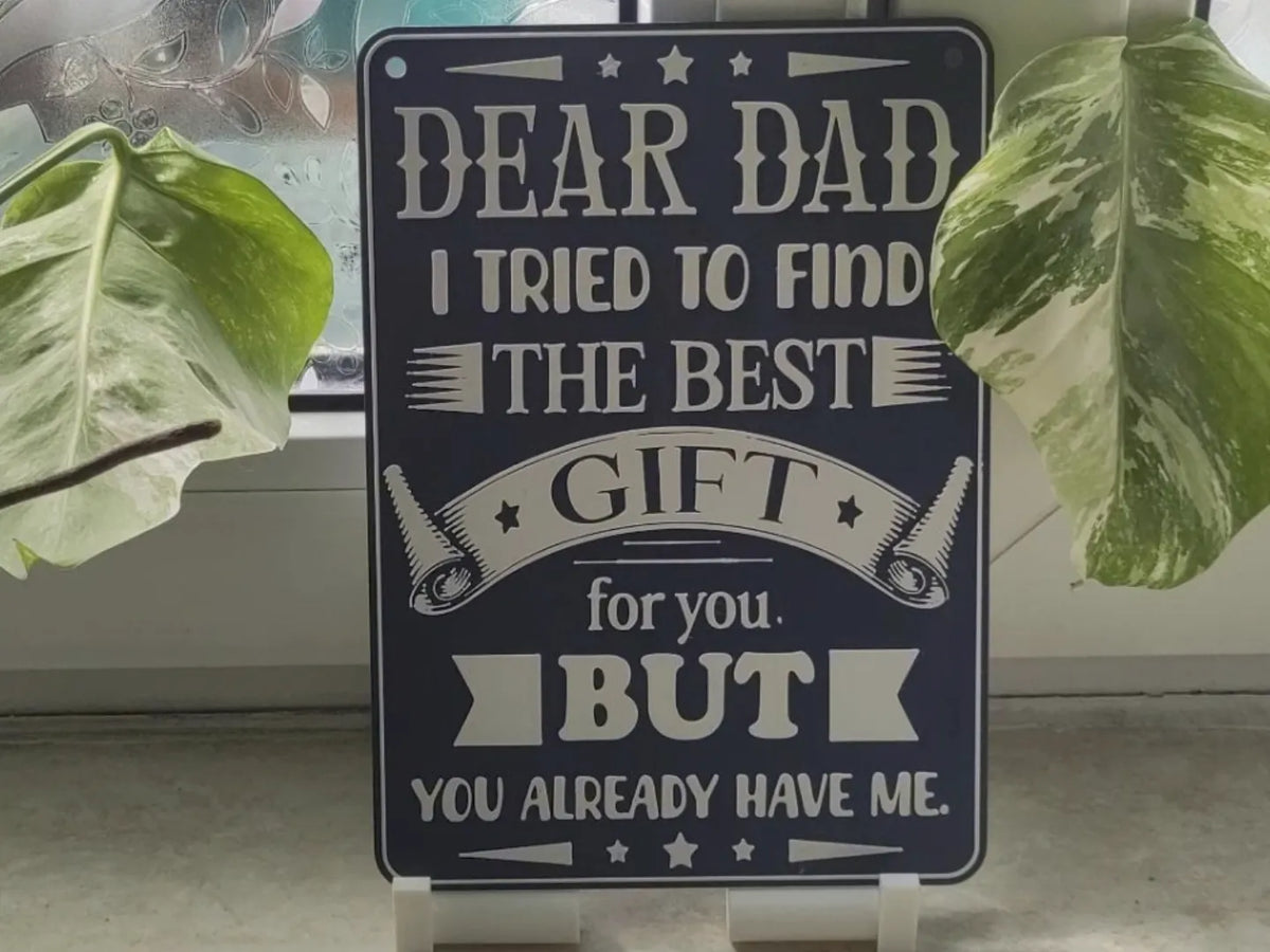 'Cher Papa, je suis ton cadeau parfait' Décoration murale - Cadeau Print