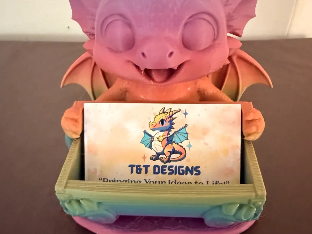Porte-cartes de visite mignon bébé dragon – Fantaisie - NFC Print