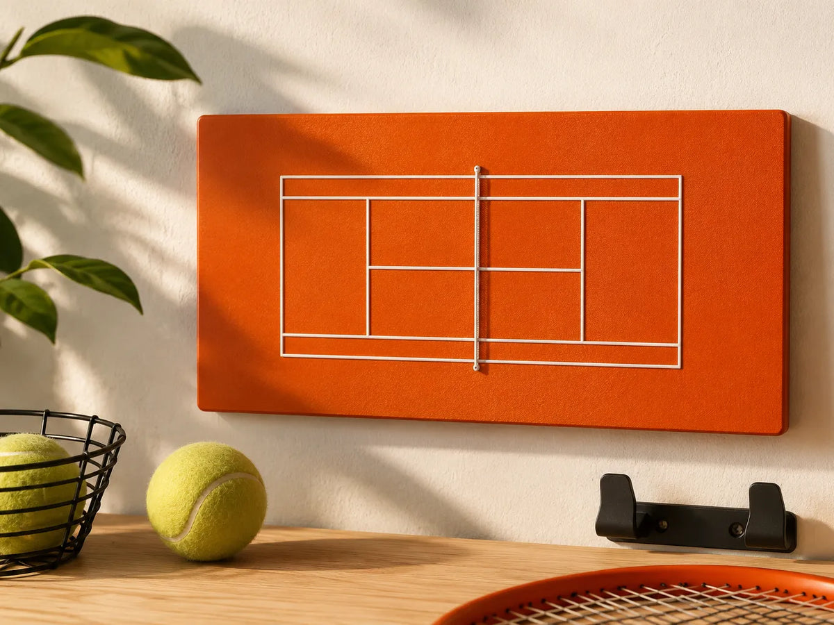 Terrains de tennis montage mural optionnel - Sport Print