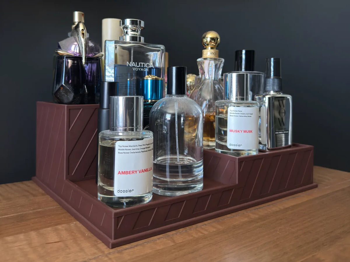 Support d'étagère de présentation pour Cologne/Parfum - 4 niveaux - Beauté Print