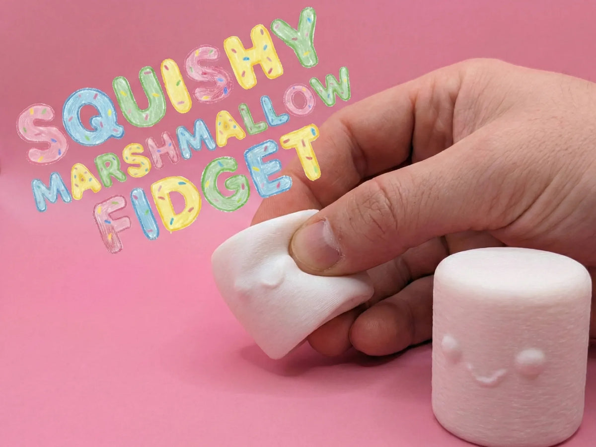 Jouet à presser Marshmallow moelleux - TPU anti-stress - Jeux Print