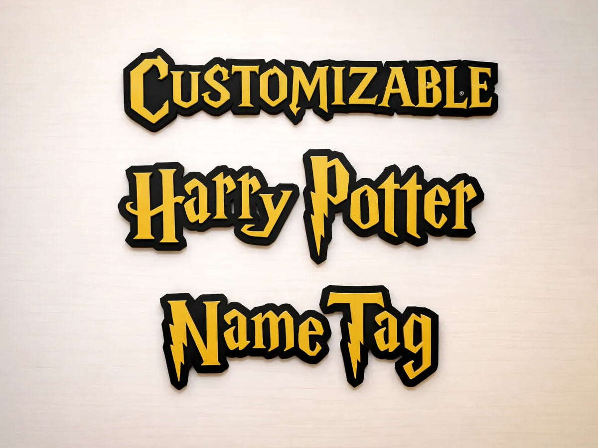 Nom de police Harry Potter personnalisable - Geek Print