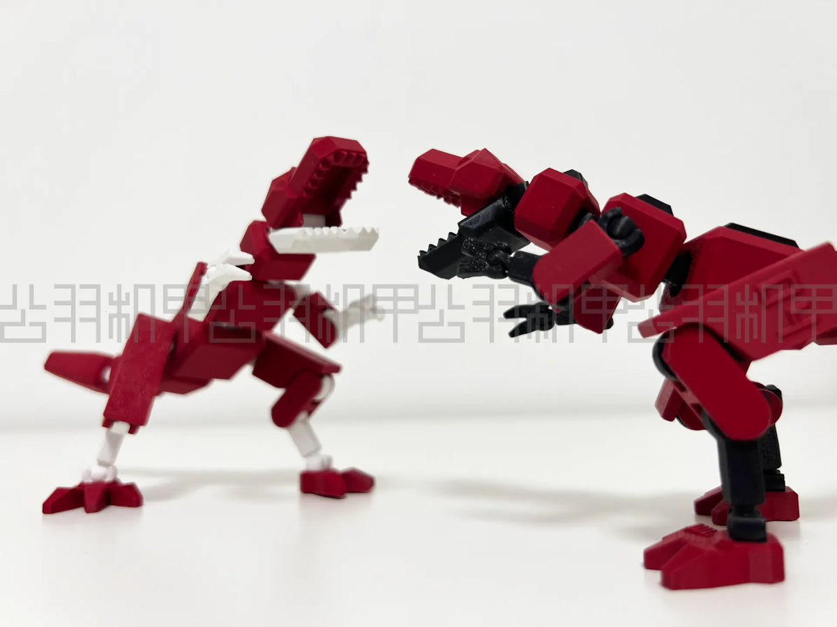 Série 4 Dinosaures Mécha — 04 Tyrannosaure Rex Mécha – Version remastérisée - Maquette Print