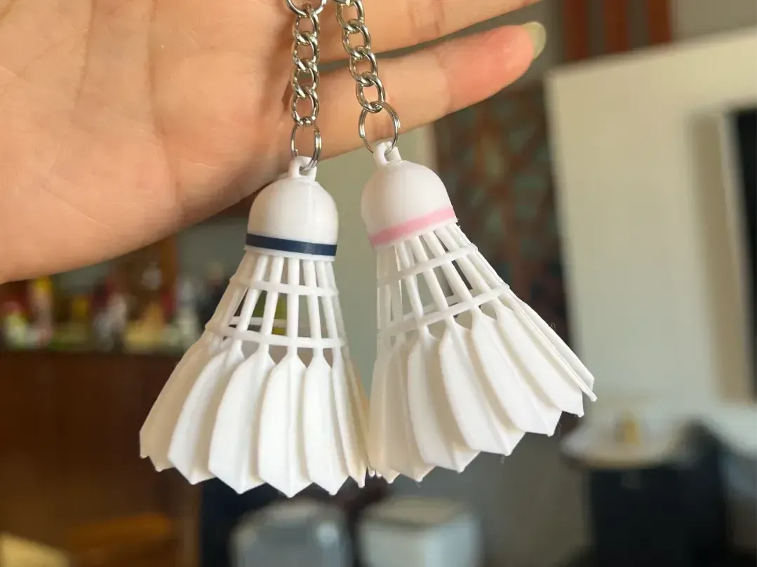 Porte-clés de badminton - 5,5 cm mini - Sport Print