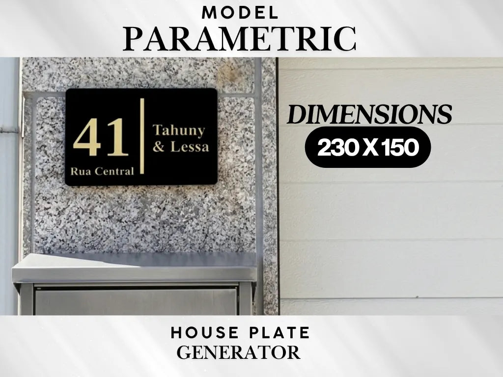 Générateur de plaques de numéros de maison/appartement/bureau - NFC Print