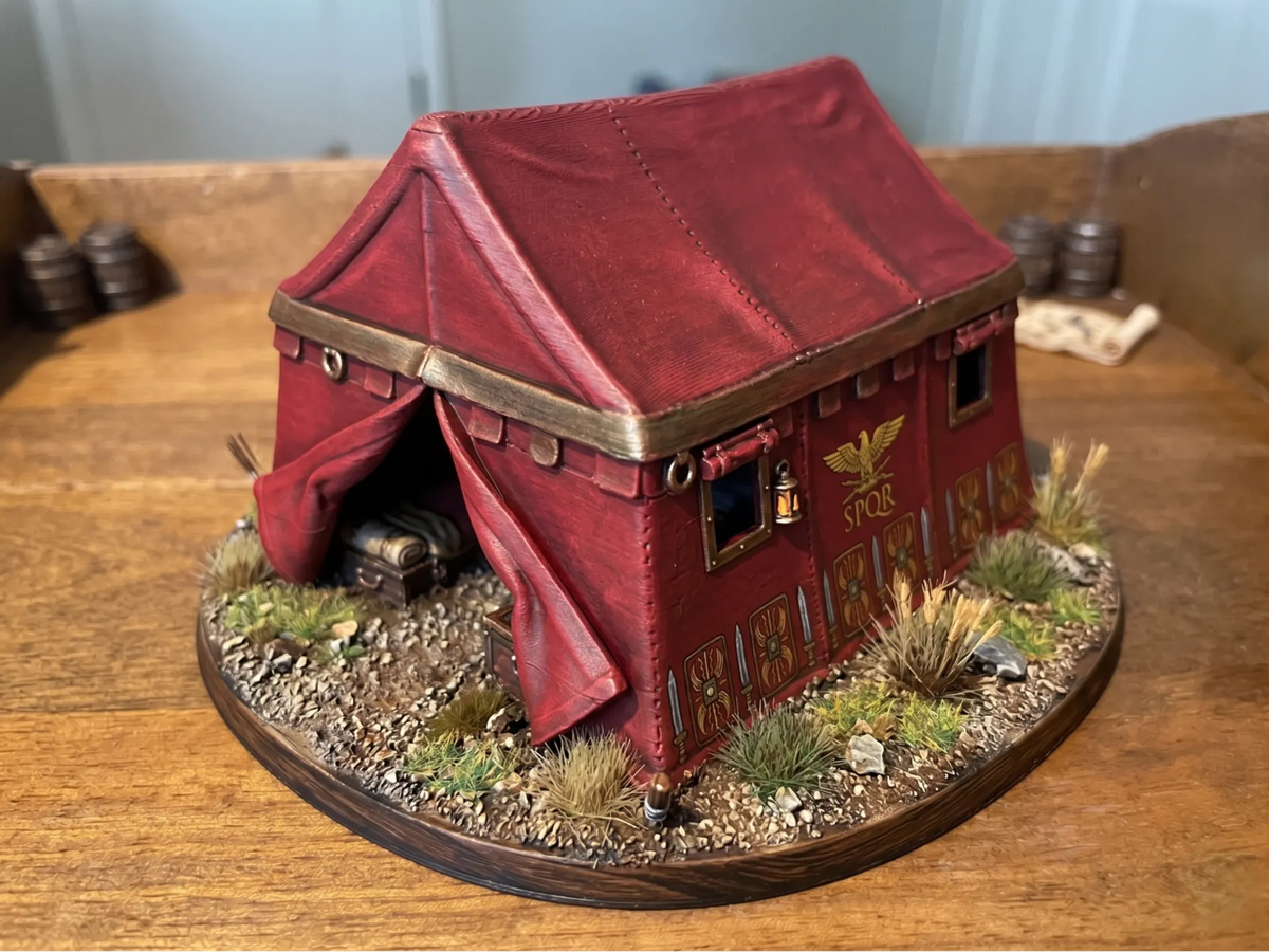 Terrain de wargame sur table - Tente romaine - NFC Print
