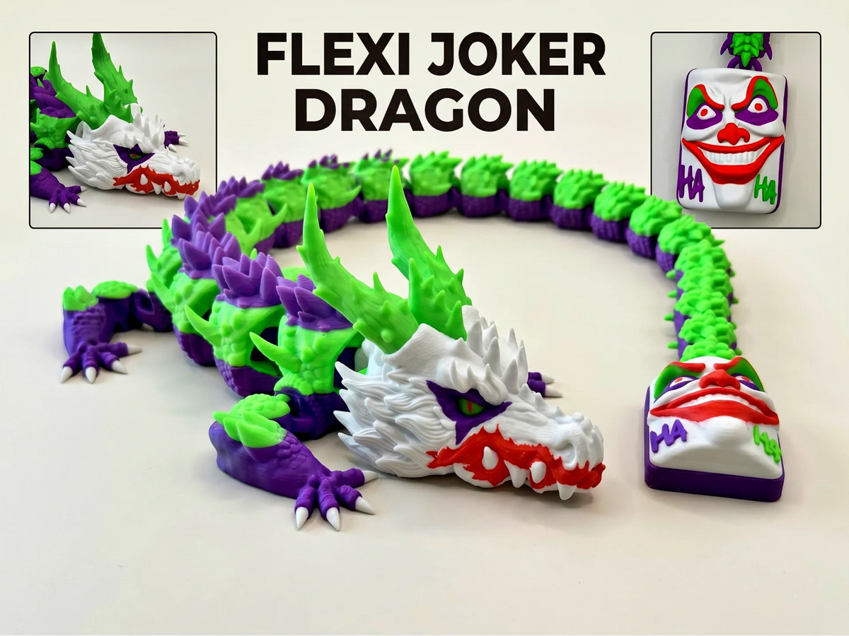 Dragon Joker Flexi – Dragon articulé imprimable - Geek Print