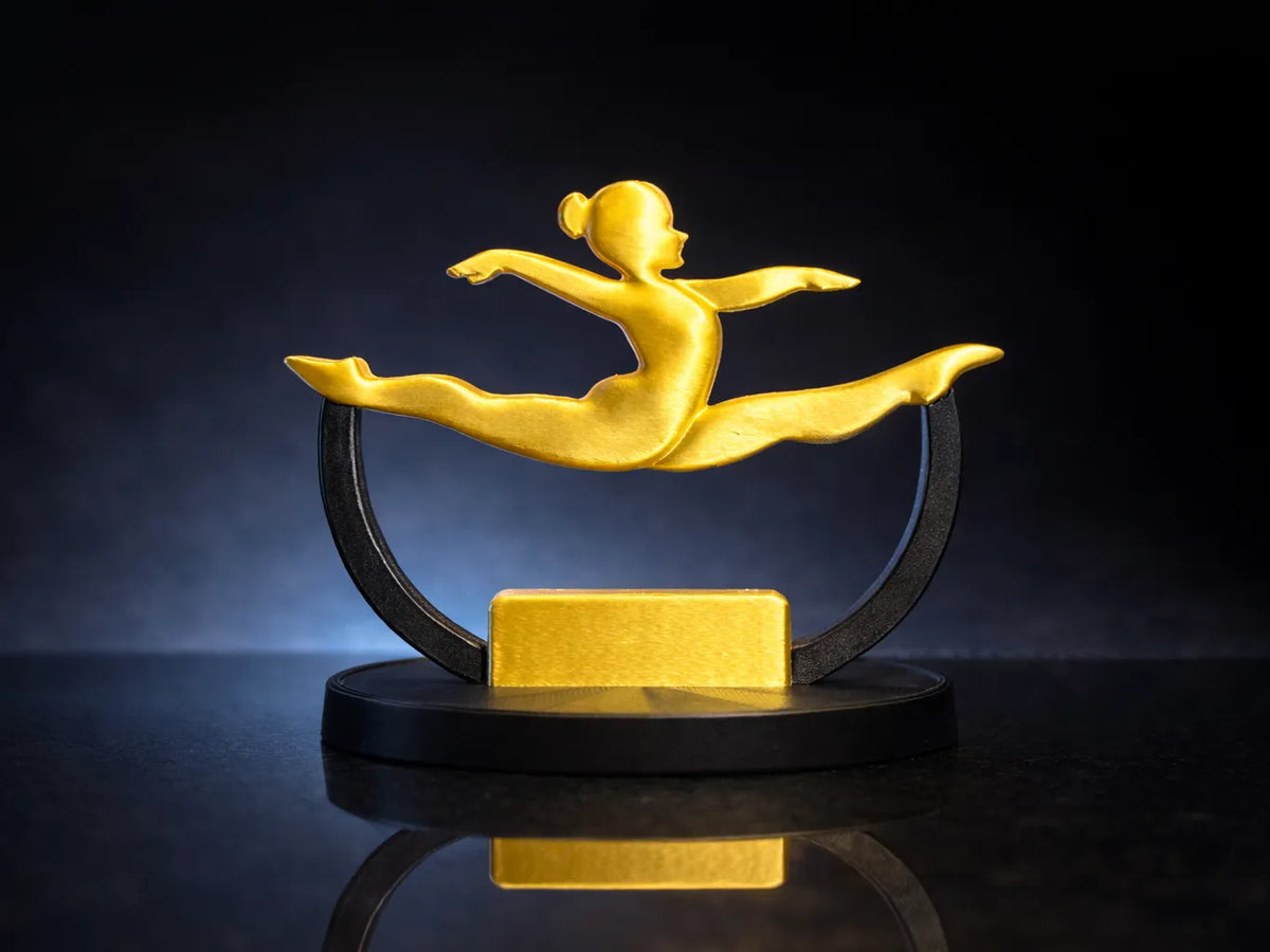 Grâce Dorée – Sculpture de Gymnastique - Sport Print