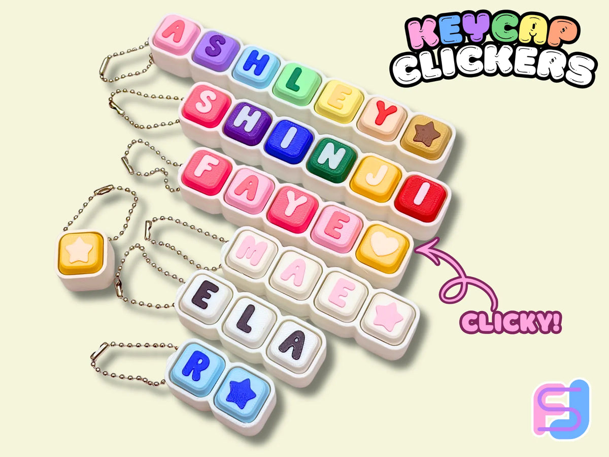 Jouet Clicker Fidget Keycap (Design Compact) - Jeux Print