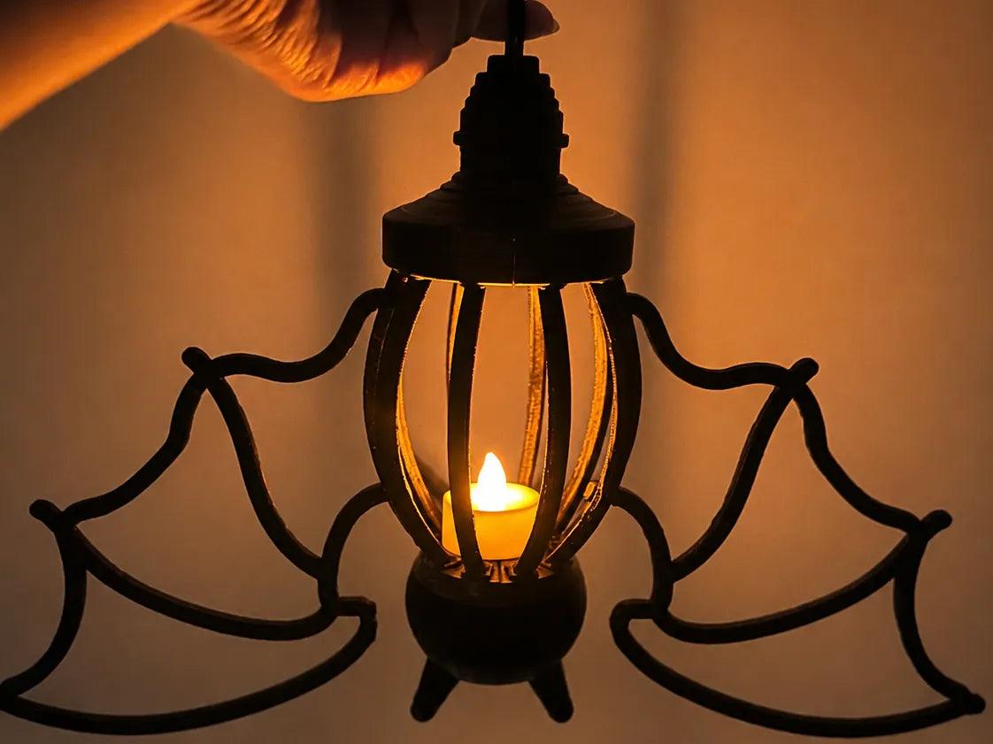 Lanterne Chauve-Souris Effrayante – Bougeoir à LED - Outdoor Print