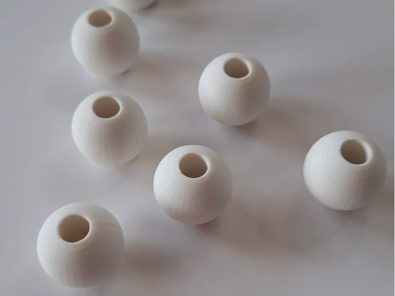 Perles de macramé avec trou de 21mm - convient pour cordon de 5mm - Bijoux Print