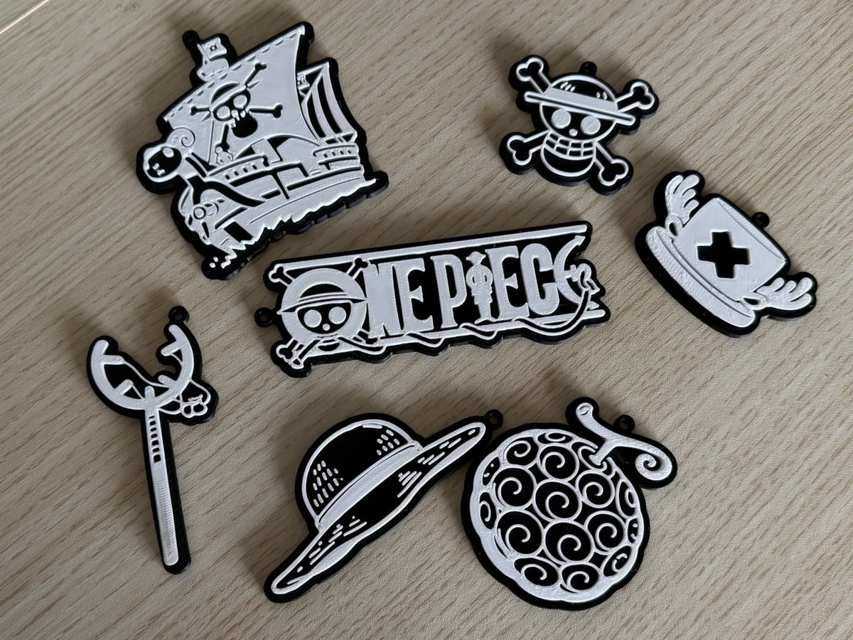 Ensemble de porte-clés Anime One Piece - Geek Print