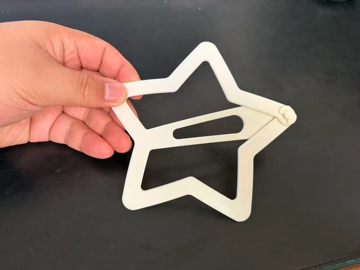 Grande barrette en forme d'étoile - Bijoux Print