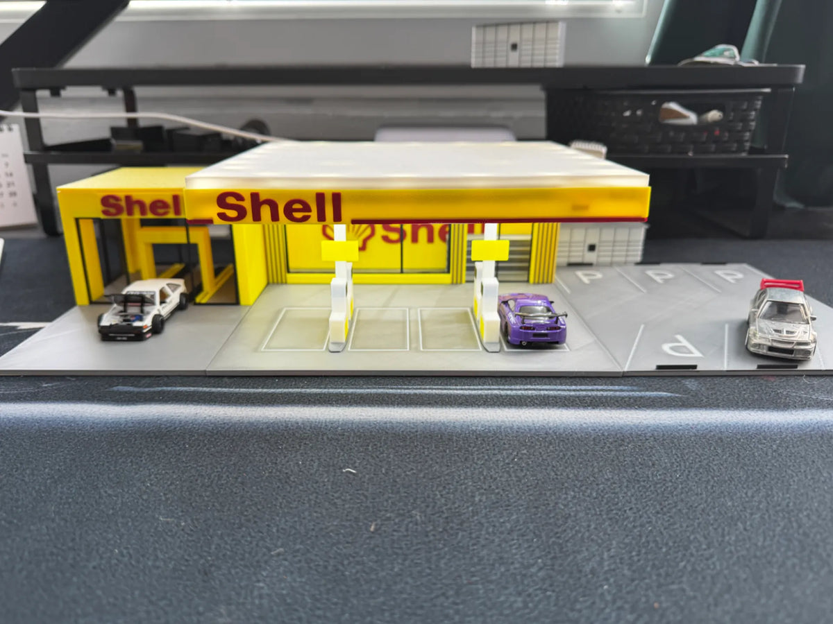 Station-service pour voitures à l'échelle 1:64 - Auto Print