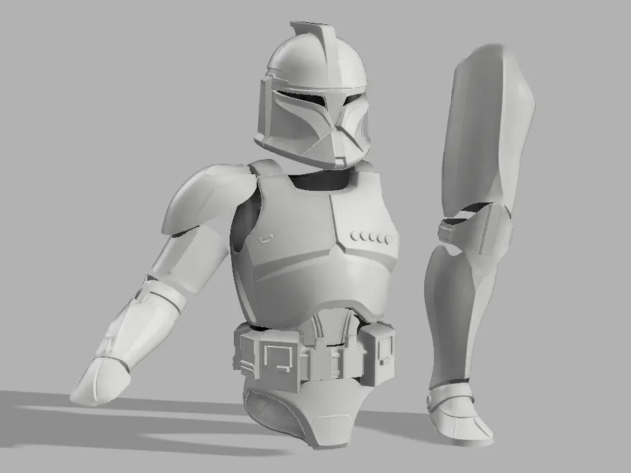Combinaison d'armure de soldat clone Phase 1, Cosplay portable - Cosplay Print
