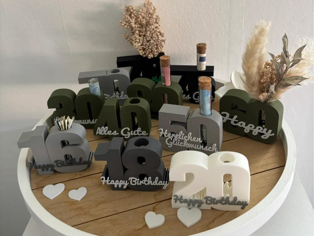 Nombres de cadeau d'argent – Idée cadeau d'anniversaire / anniversaire de mariage - Fêtes Print