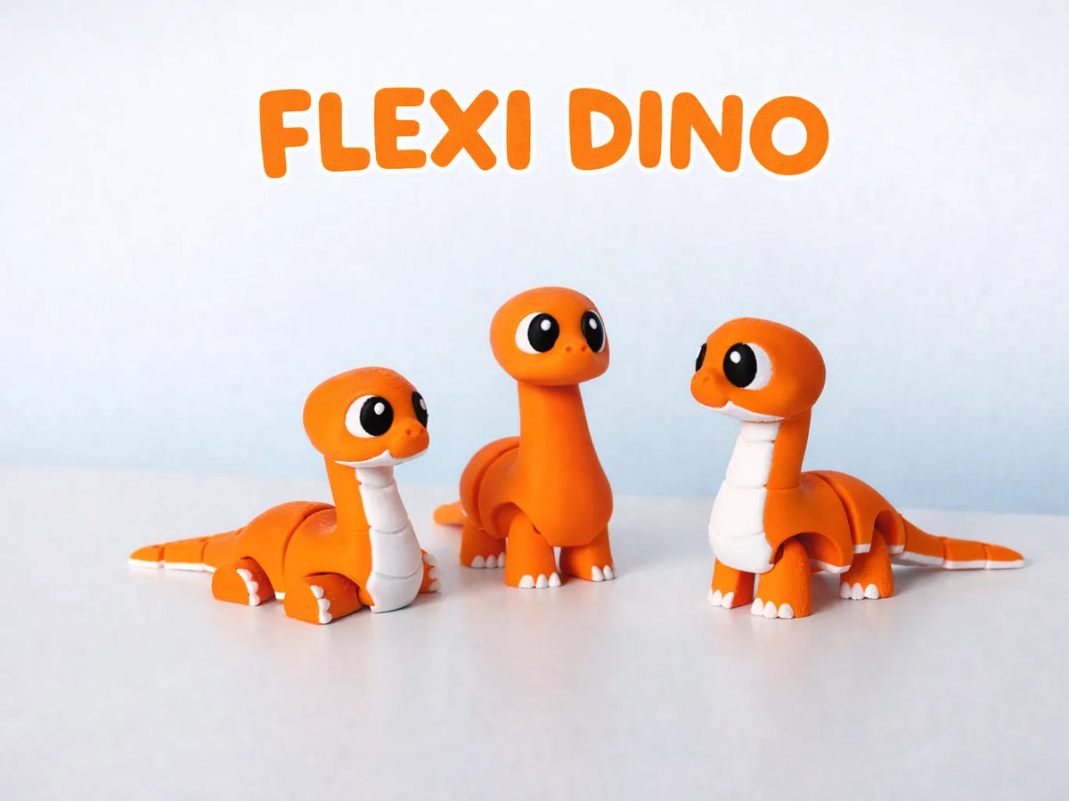 Mignon Dinosaure Brontosaure Flexible Articulé - Maquette Print