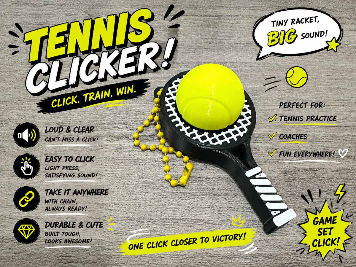Porte-clés tennis à clic - Sport Print