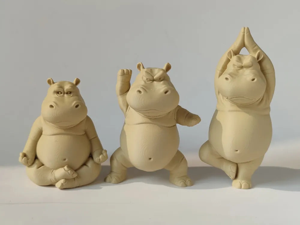 Hippopotames faisant du yoga - Sport Print