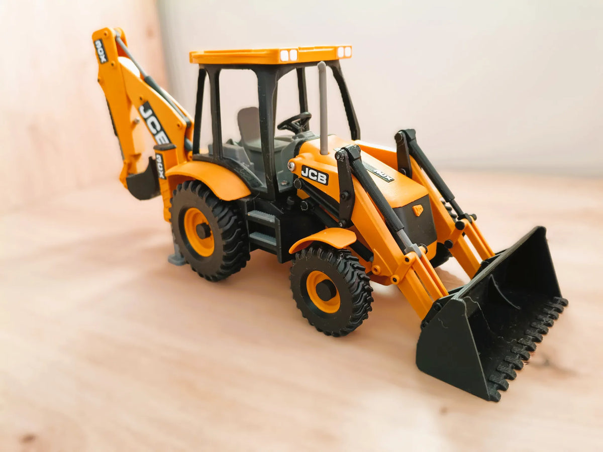 Chargeuse-pelleteuse JCB 3CX (Excavatrice) échelle 1:24 - Maquette Print