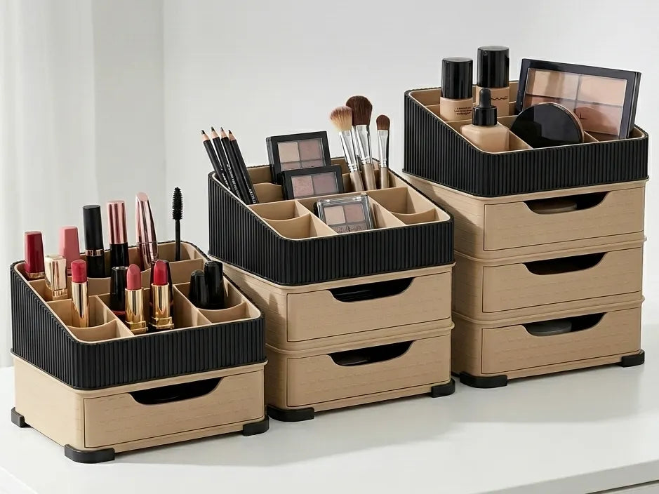 Organisateur modulaire empilable - Rangement Maquillage & Bureau - Beauté Print