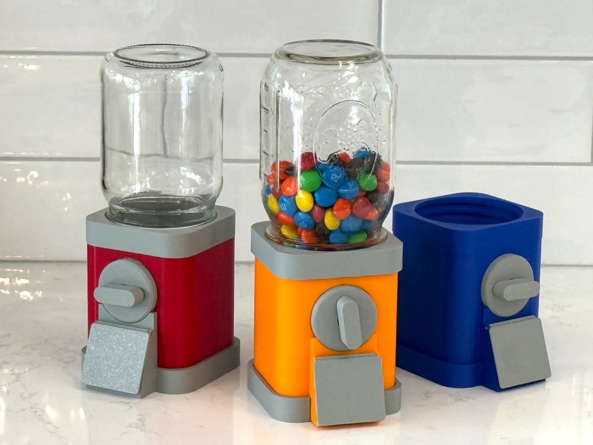 Distributeur de bonbons Mason Jar (bocal fileté) - Mécanique Print