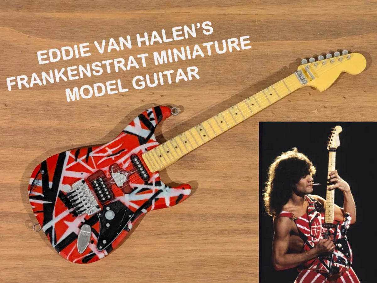 Guitare miniature Frankenstrat d'Eddie Van Halen - Music Print