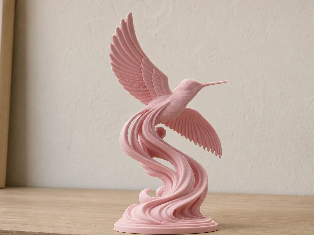 Sculpture Colibri Fluide – Vagues Montantes - Art Print