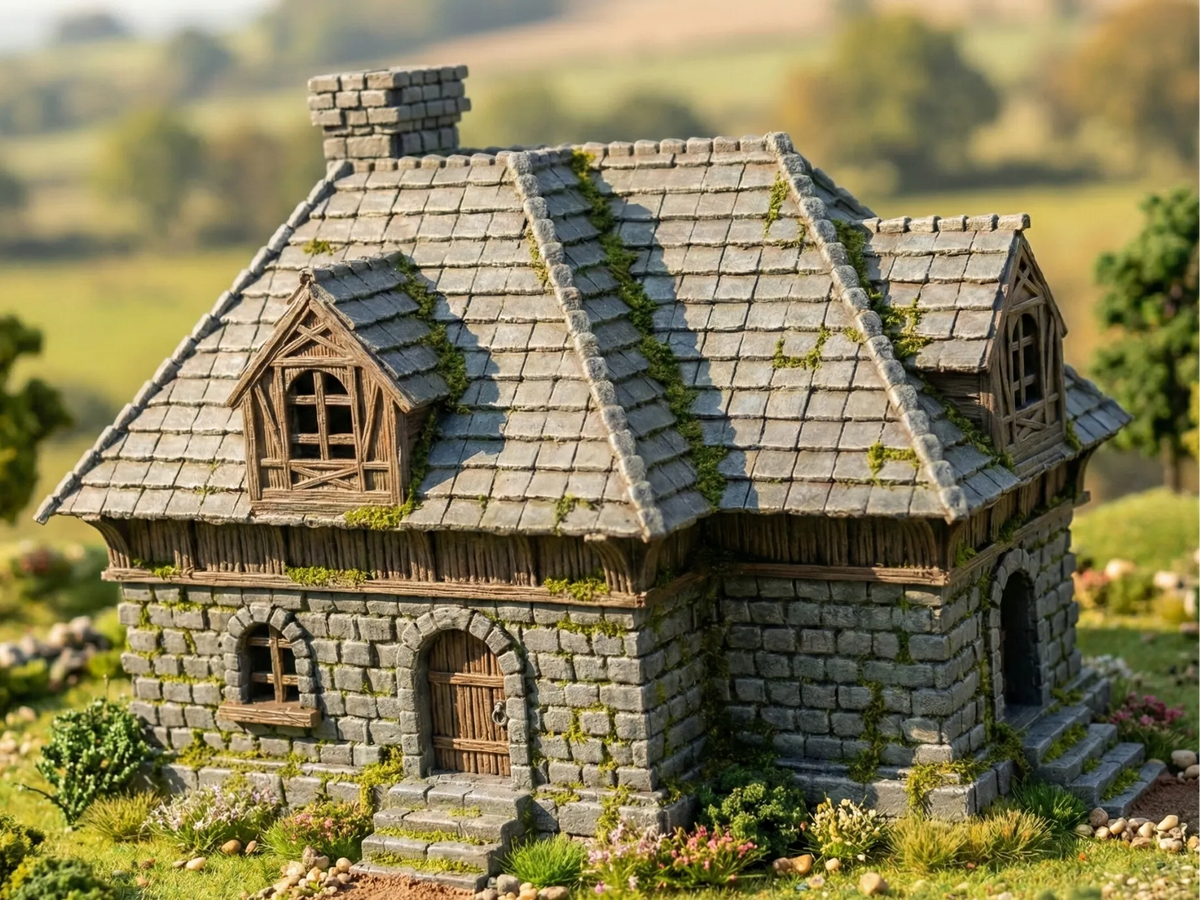 Vieille Maison de Village - Maquette Print