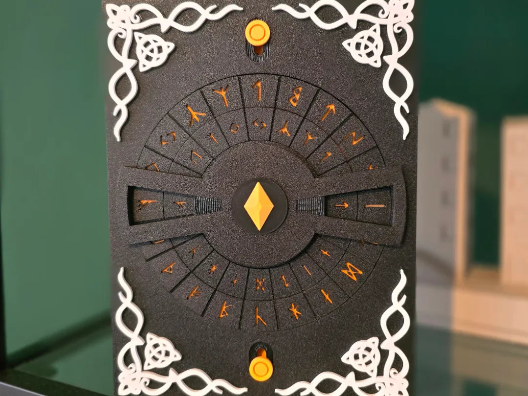 Boîte-coffre-fort de journal à serrure runique nordique puzzle - Voyage Print