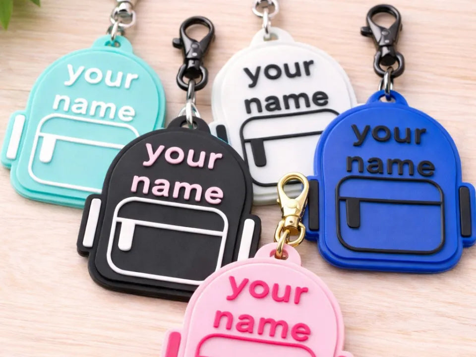 Porte-clés de sac à dos personnalisés - Cadeau Print