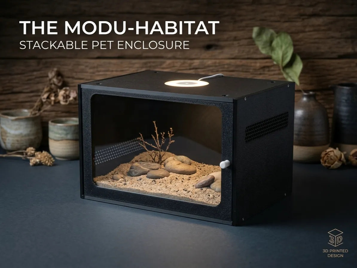Mini terrarium modulaire empilable ModuTerra pour petits animaux - Pet Print