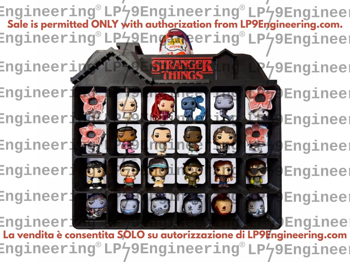 Présentoir Stranger Things Kinder Joy - Maison de Vecna - Geek Print
