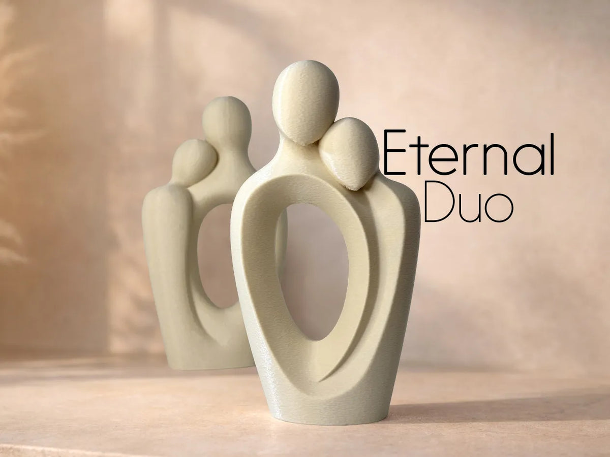 Duo Éternel - Sculpture d'Amour - Fêtes Print