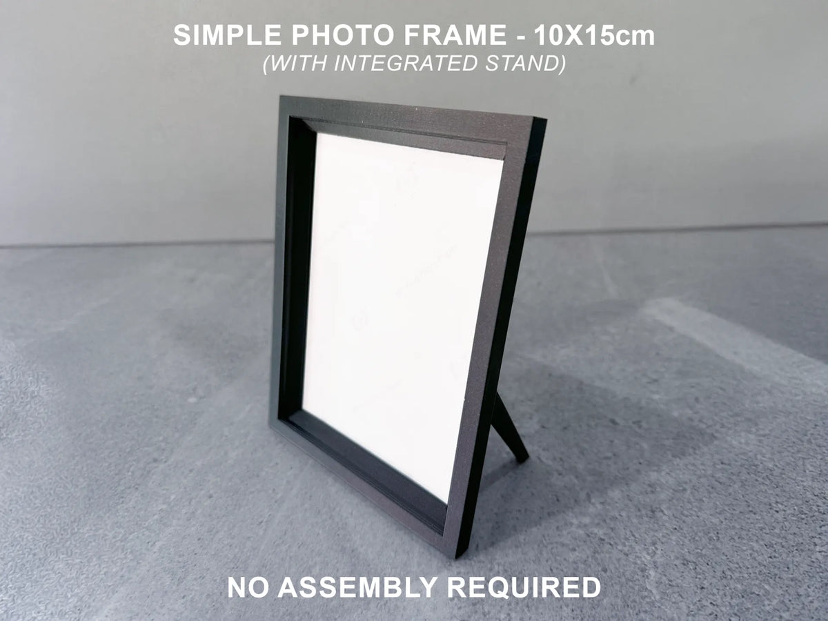 Cadre photo simple (10x15cm) avec support intégré - Cadeau Print