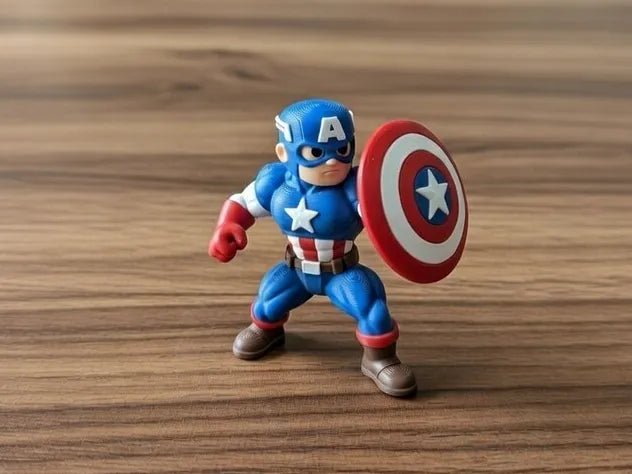 Figurine Captain America Frappe du Bouclier - Geek Print