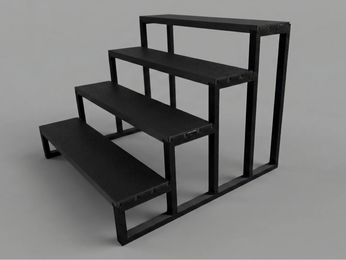 Étagère de présentation étagée moderne pour collections - Geek Print