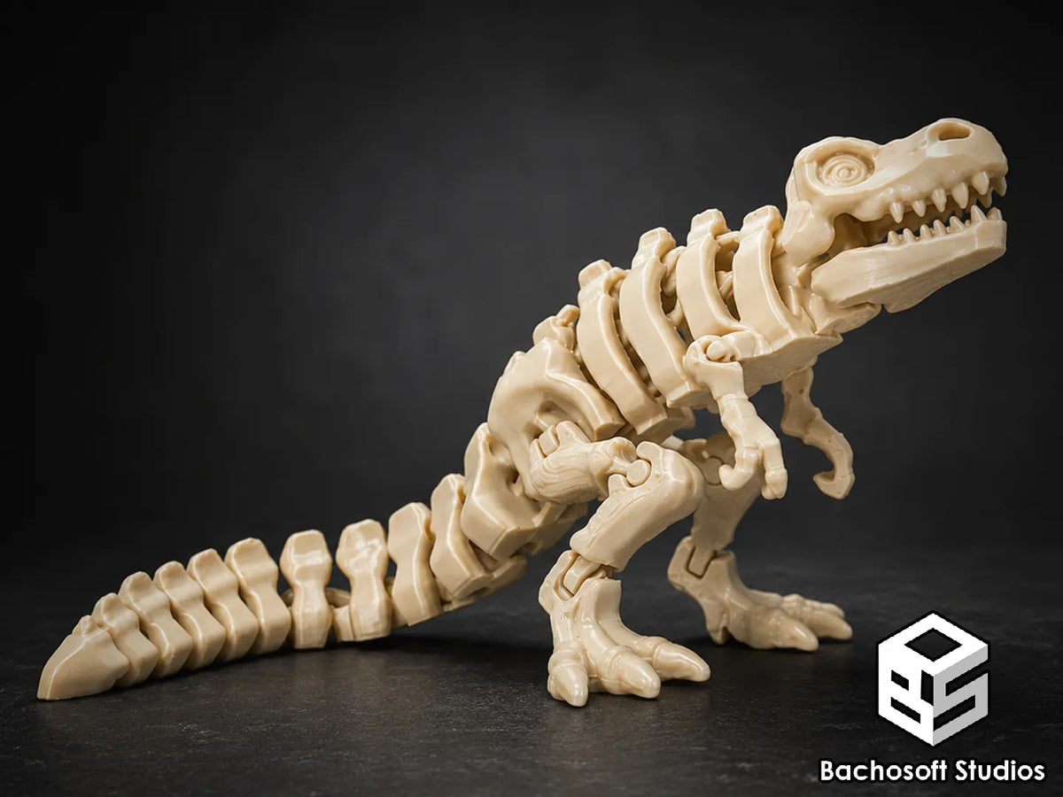 Squelette de T-rex Articulé et Posable - Maquette Print