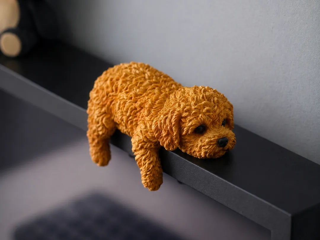 Maltipoo endormi - Le plus mignon des compagnons d'écran - Figurine Print