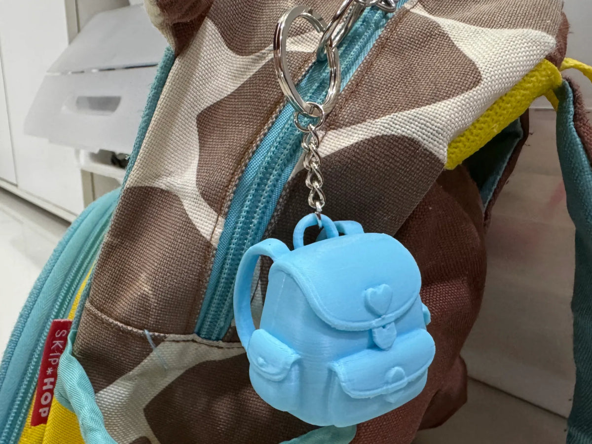 Mini porte-clés sac à dos avec détail cœur - Bijoux Print