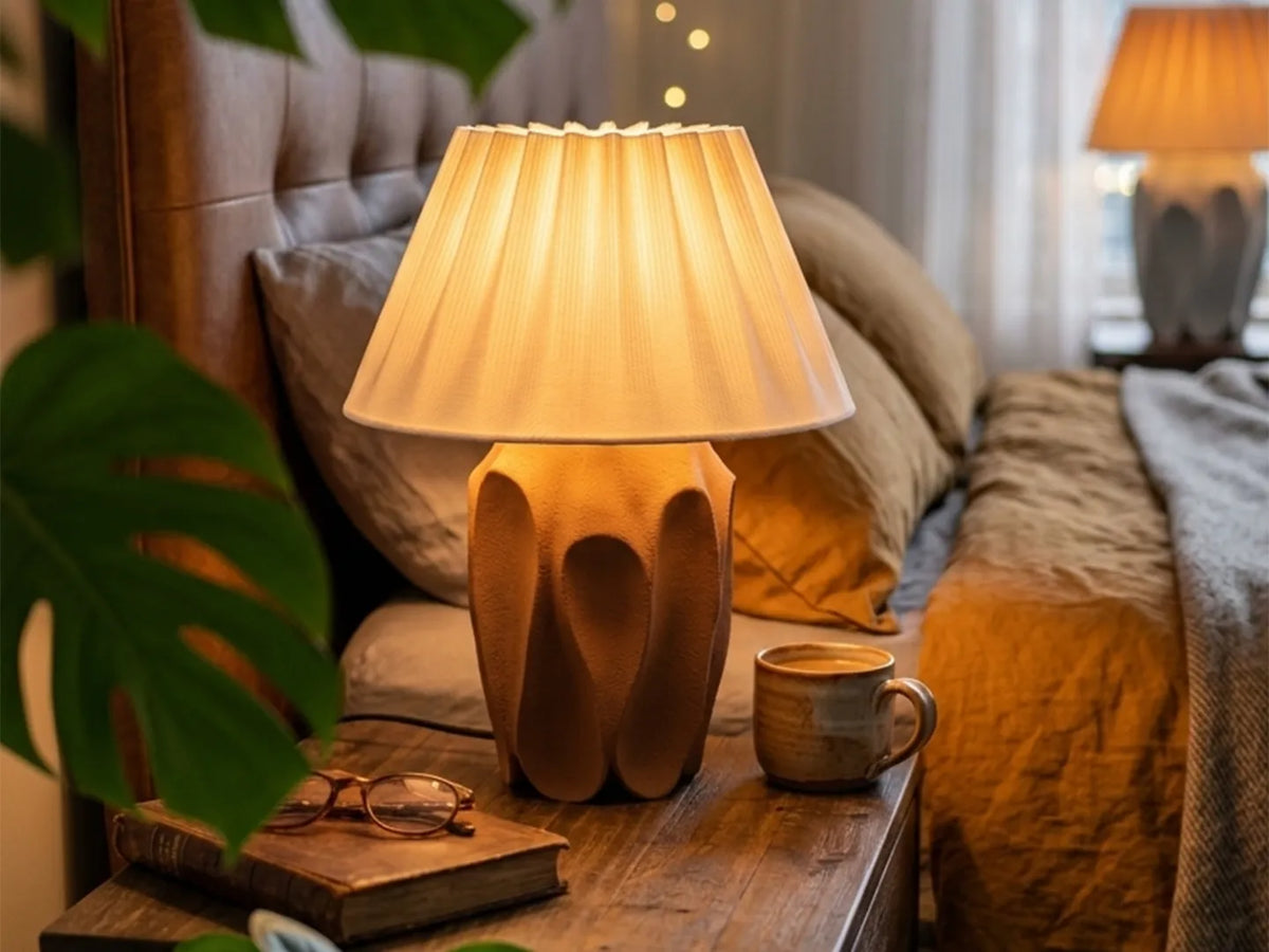Lampe de Table TeraBloom – Lampe de Chevet 3D Organique - Lumière Print